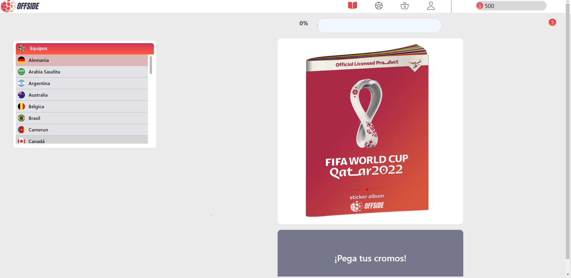 offside landing page